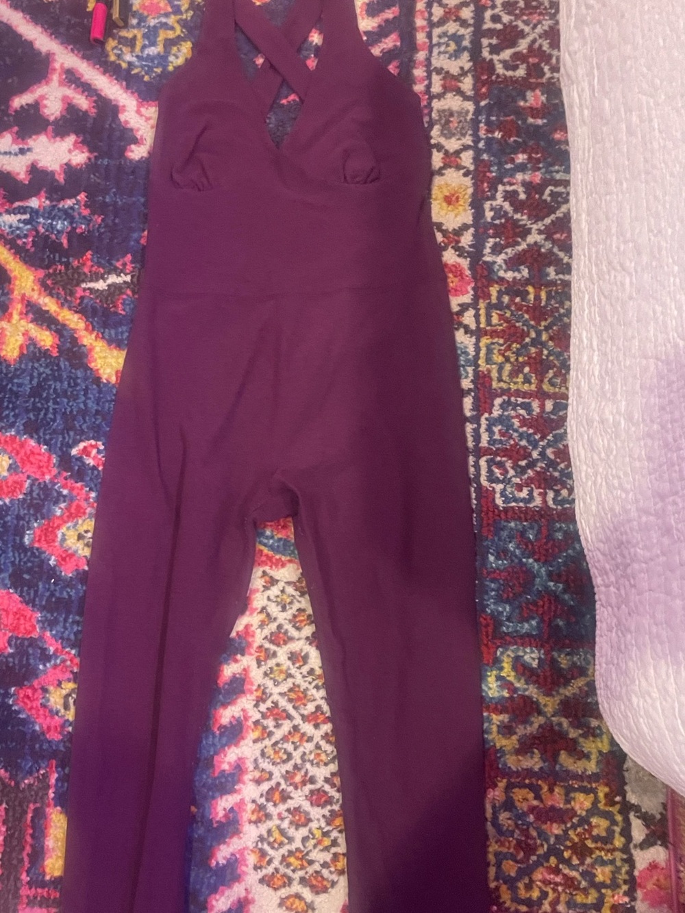 Beyond Yoga Spacedye Dark Plum Purple Jumpsuit